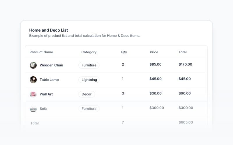 Application & Admin UI Pages